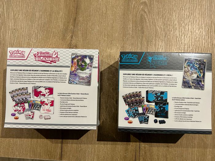 Pokémon Duo ETB EV10.5 Flamme Blanche + Foudre Noire FR - photo numéro 5