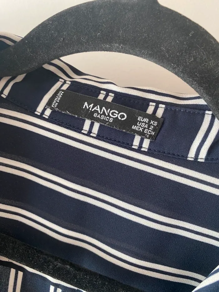 Chemise rayée marine - photo numéro 2