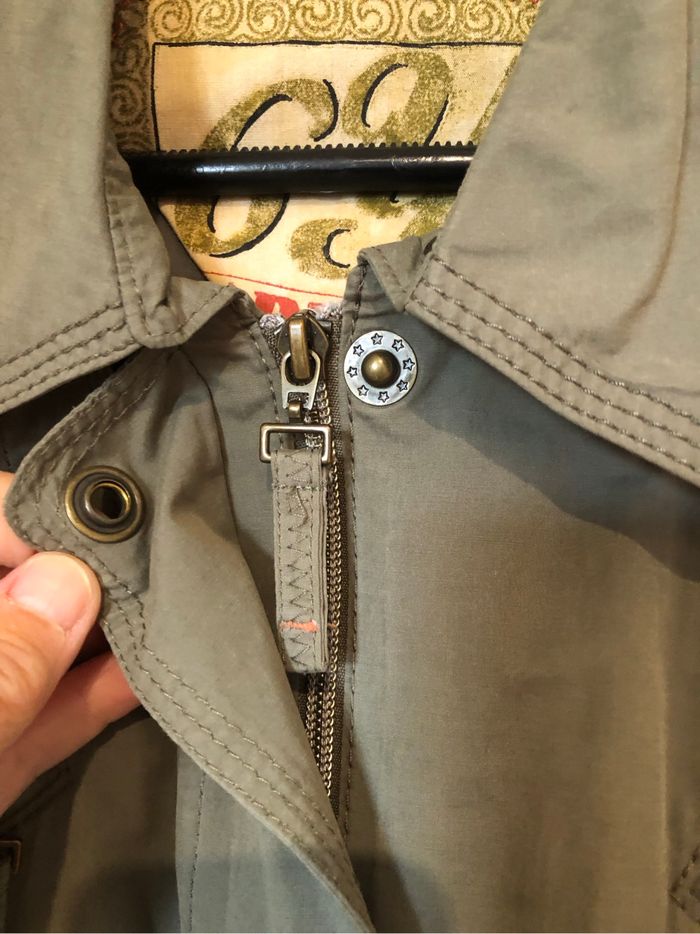 Parka 1/2 saison kaki vintage - photo numéro 3