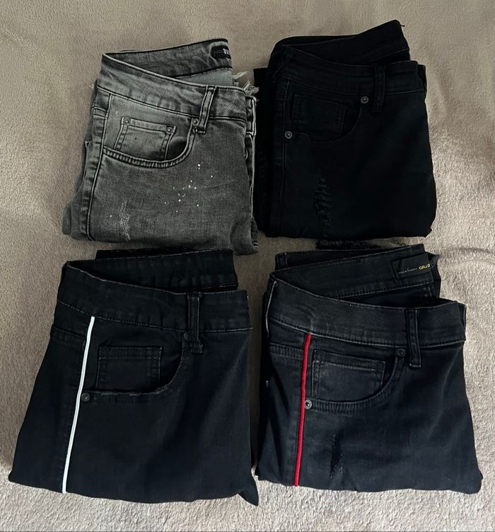 Lots de 4 jeans