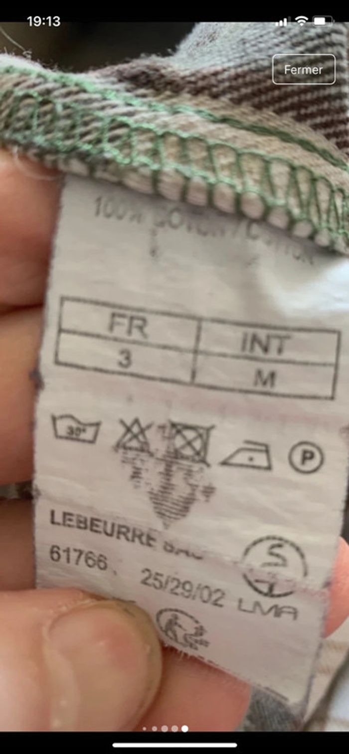 Chemise à carreaux manches longues - photo numéro 8