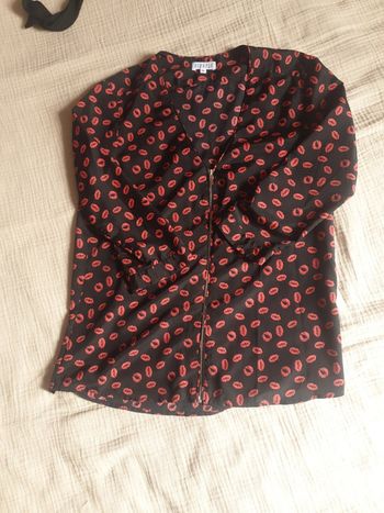 Blouse vintage manches 3/4