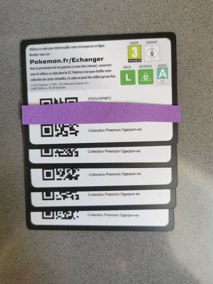 Lot de cartes QR code online Pokémon - photo numéro 4