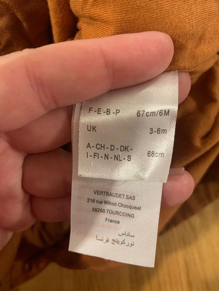 Combinaison Vertbaudet 6 mois - 67 cm - photo numéro 5