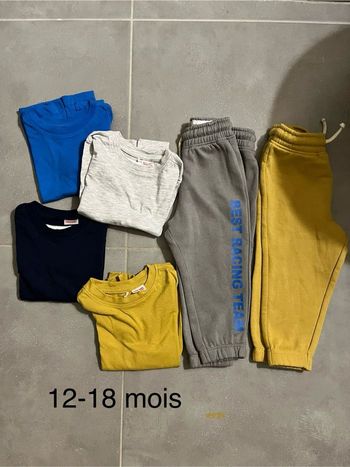 Lot  jogging hauts manches longues Lefties 12-18 mois