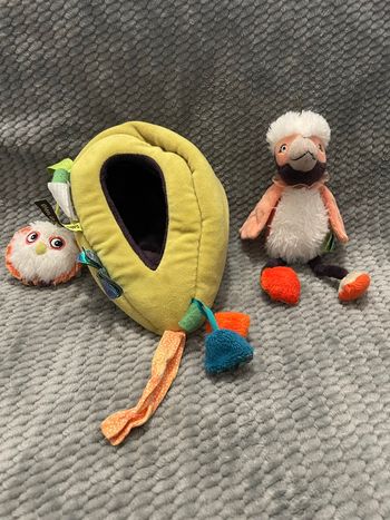 Peluche nid d’oiseau d’activité à suspendre dans la jungle vert Moulin Roty