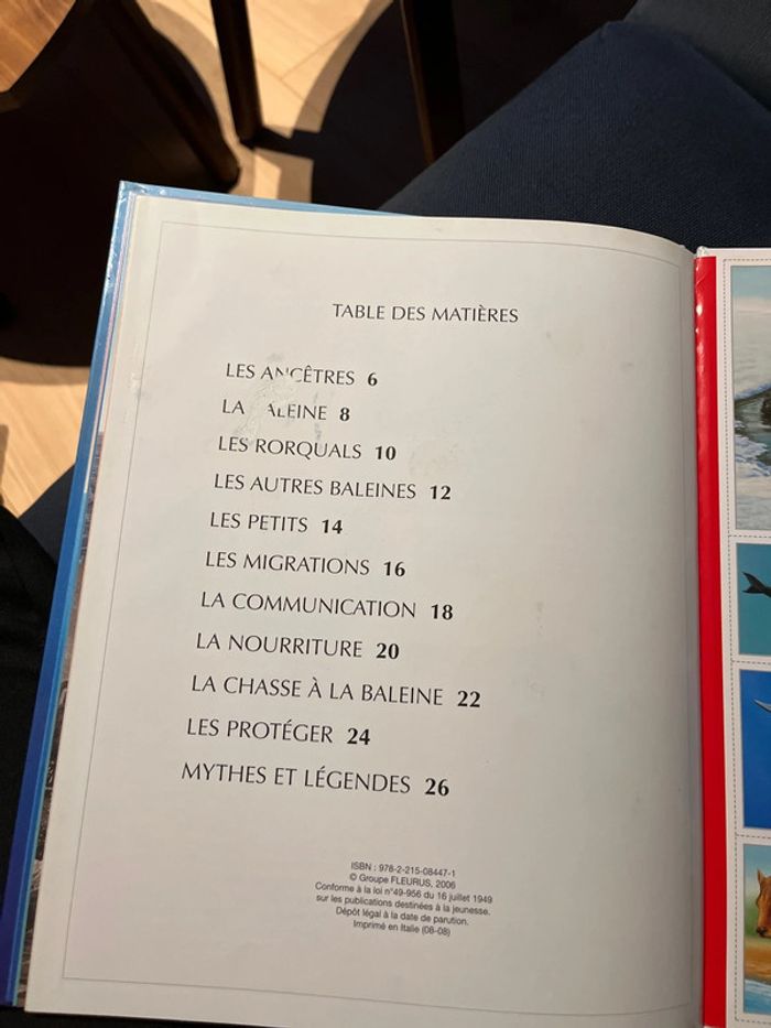 Livre pour enfants la grande imagerie fleurus les baleines - photo numéro 5