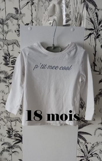 T-shirt blanc Orchestra 18 mois