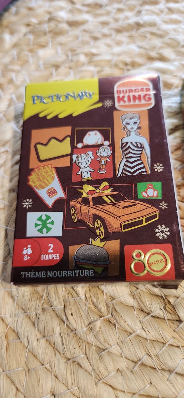 Jeux de cartes Uno & Pictionary Burger King - photo numéro 2