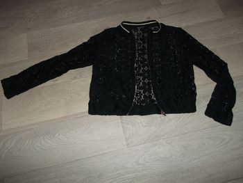 Veste M BY MOSQUITOS ajourée noire et dorée taille M TBE