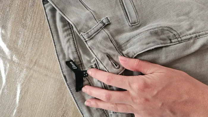 Jeans gris T36 Etam - photo numéro 4