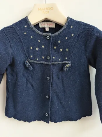 Gilet Lili gaufrette 2 ans