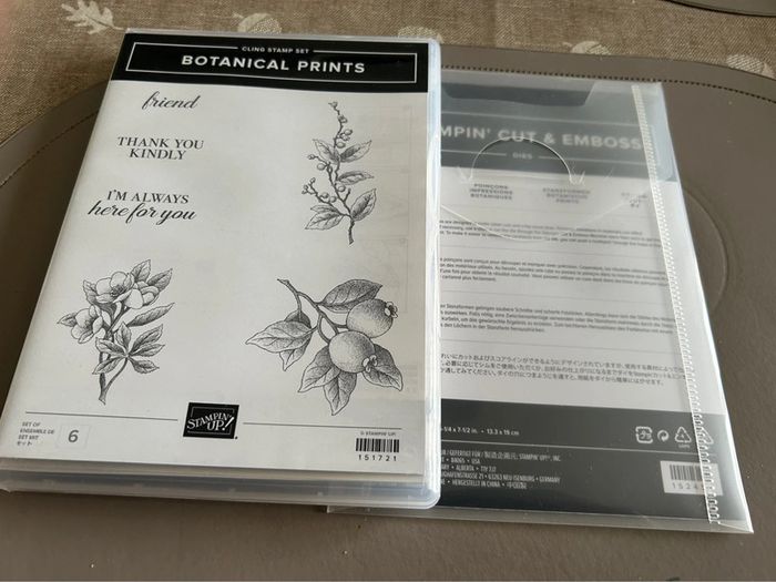 Lot neuf Stampin’up! Botanical Prints
