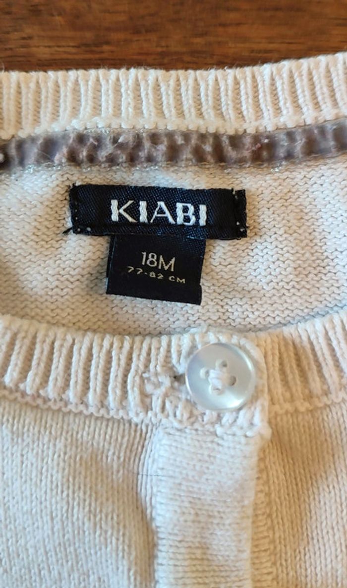 Gilet blanc 18mois - photo numéro 2