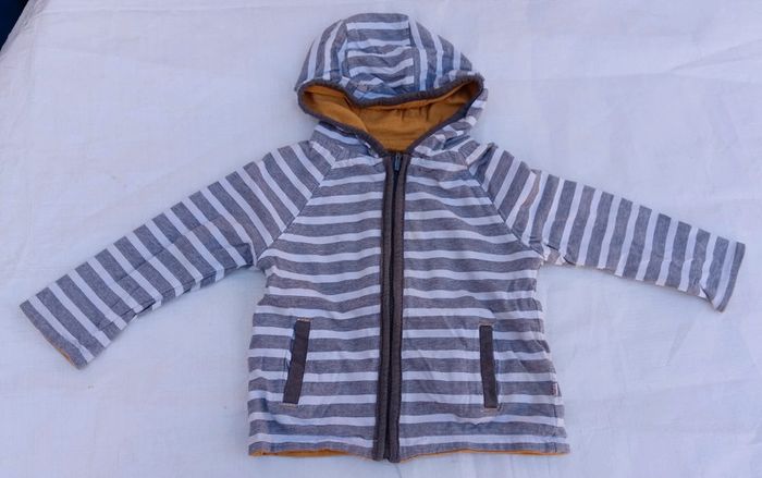 Sweat zippé à capuche 6 mois Obaïbi