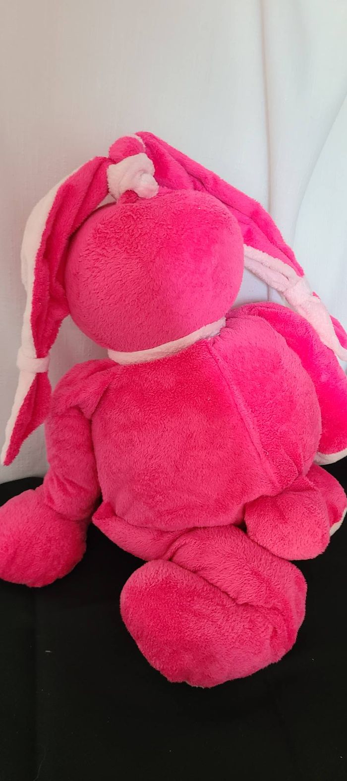 Grand Doudou lapin rose TARTINE ET CHOCOLAT 50 cm - photo numéro 3