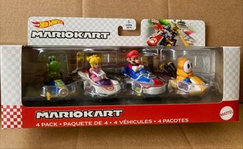 Voiture hot wheels Mario kart neuve lot de 4
