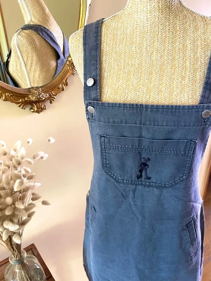 Salopette jupe en Denim jean- Taille 40 - jennyfer vintage - photo numéro 6