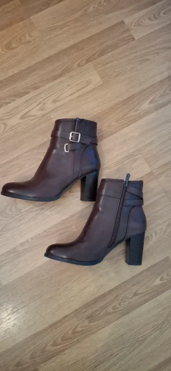 Botines cuir marron by botega 37 a talons