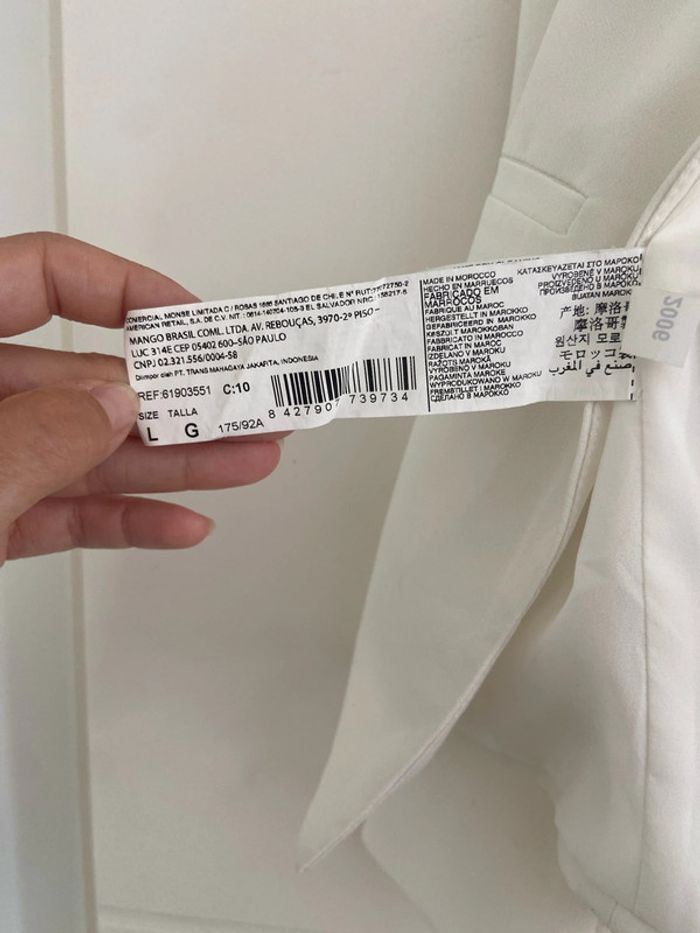 Blazer blanc Mango - photo numéro 9