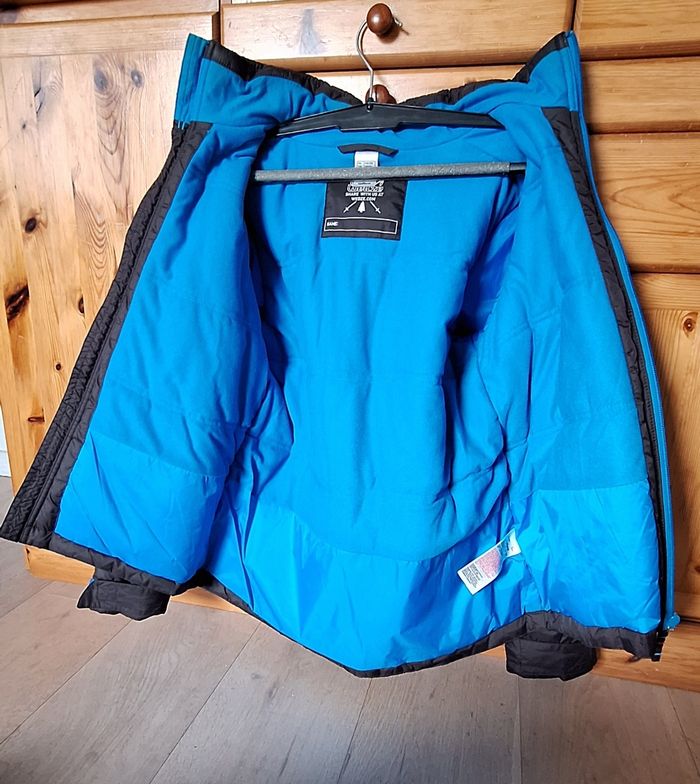 Veste unisexe ski/après-ski  taille 12 ans - couleur duo noir/bleu - photo numéro 3