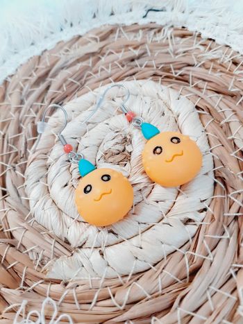 Boucles d'oreilles citrouille