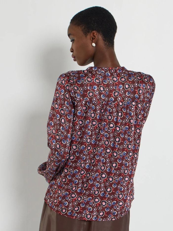 🌷 Blouse fleurie - bordeaux - Taille XS - Kiabi 🌷 - photo numéro 6