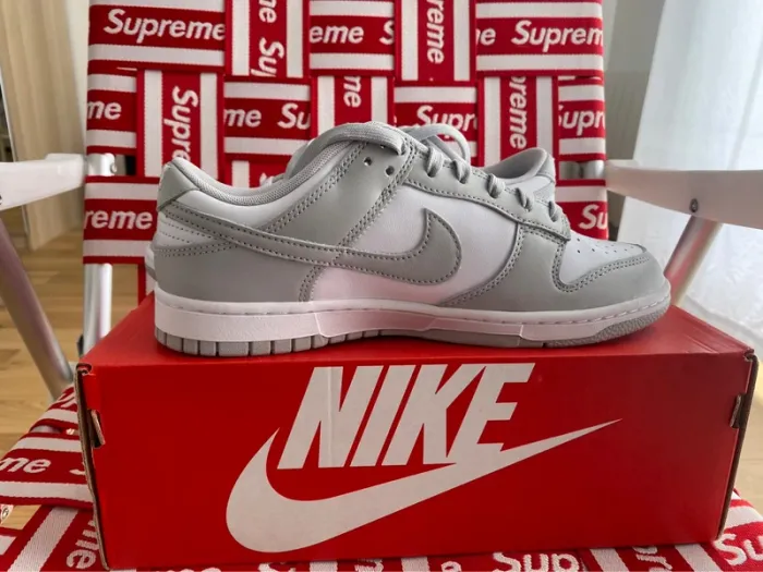 Nike air dunk low grey fog 2021 - photo numéro 11