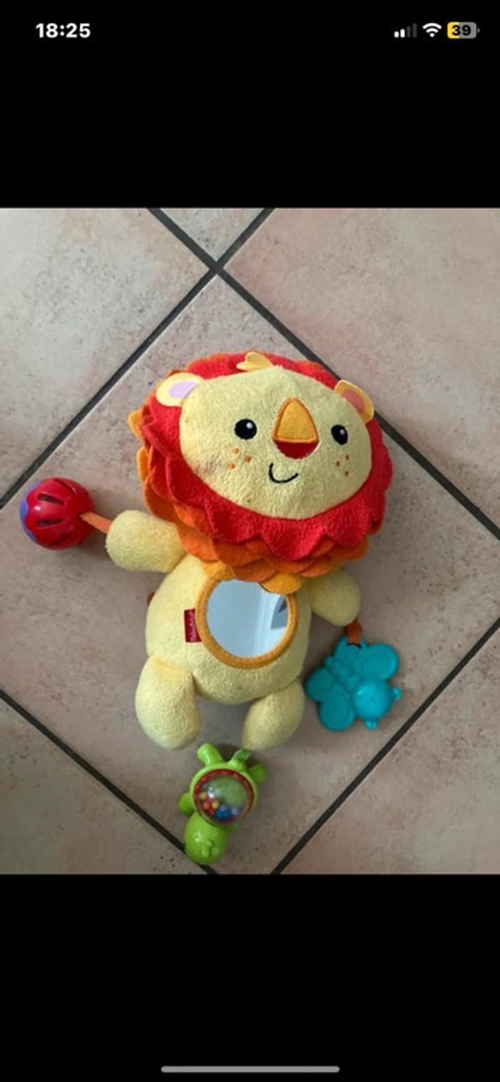 Peluche mon lion d’activité doudou lion bon état