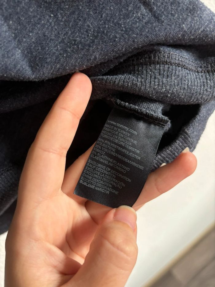 Sweat-shirt Tommy Hilfiger bleu/gris taille XS - photo numéro 9