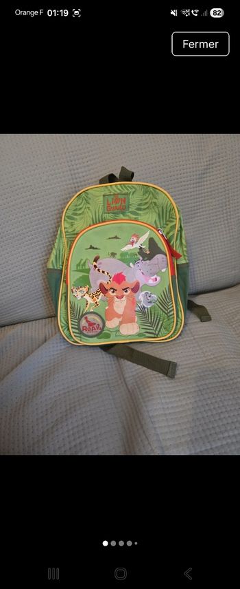 Sac a dos la garde du roi lion