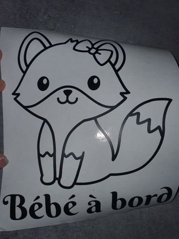 Stickers renard fille