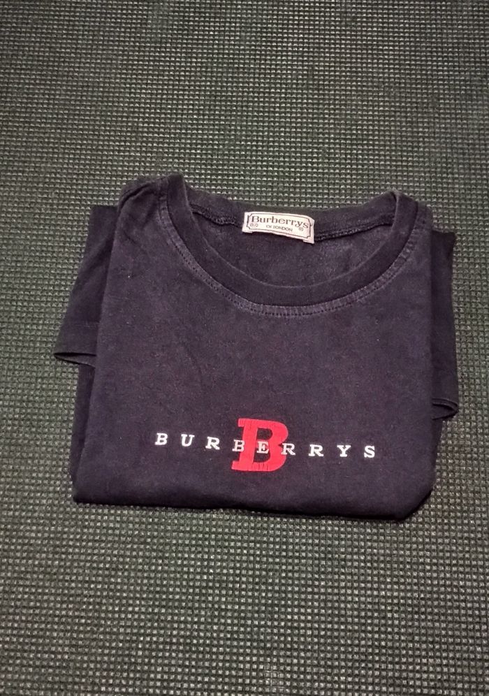 Tee Shirt Burberry London Taille S / XS Femme Noir coton - photo numéro 4