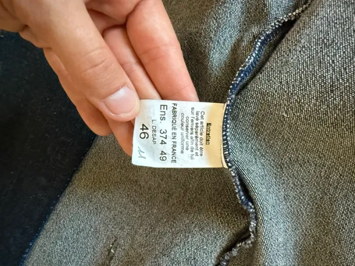 Veste en jean vintage en très bon état rosarosam taille 40 - photo numéro 9