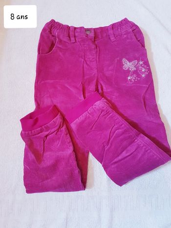 Pantalon velour orchestra 8 ans