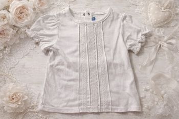 Haut blanc bébé — 12 mois — Très bon état