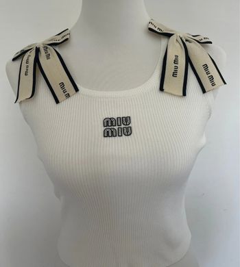 Débardeur Miu Miu blanc