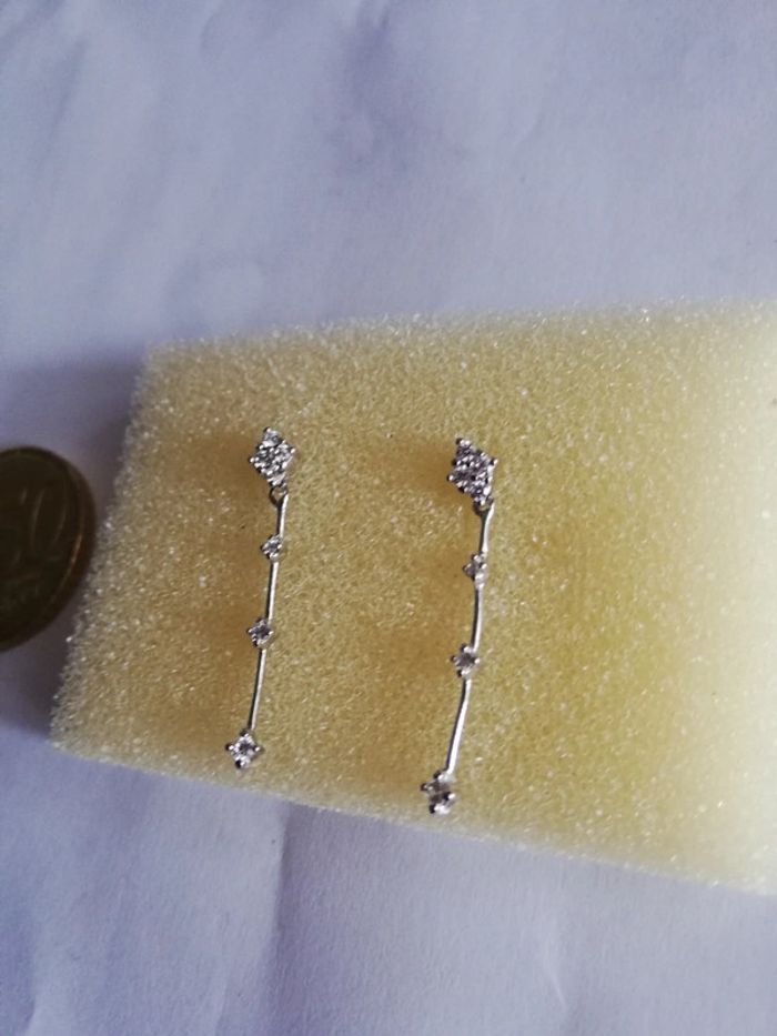 Sublimes b o neuves argent et zircons