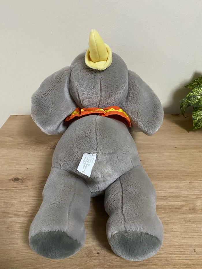 Doudou peluche éléphant Dumbo allongé feuille Disney nicotoy 40 cm - photo numéro 3