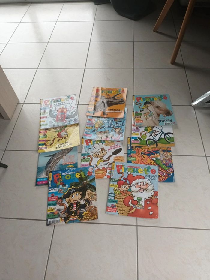 Lot de 11 magazines Pirouette pour enfants de 5 à 8 ans
