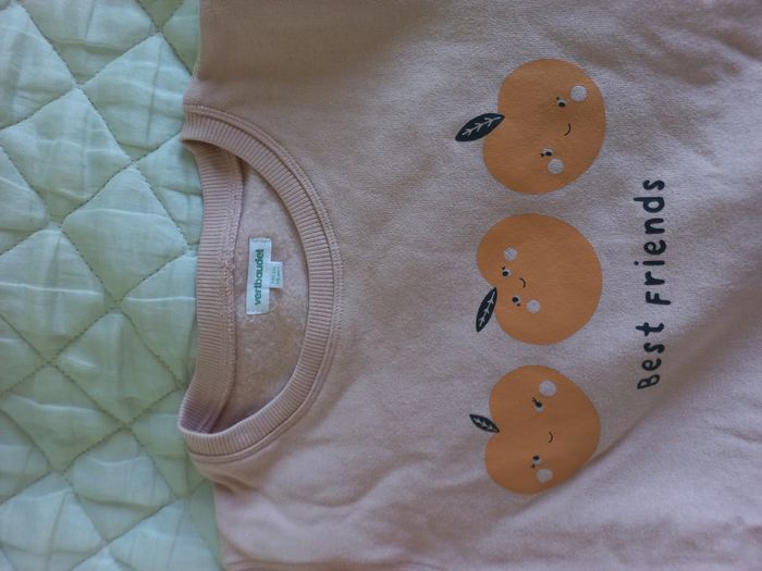 Sweat shirt rose clair  fille - 10 ans - photo numéro 3