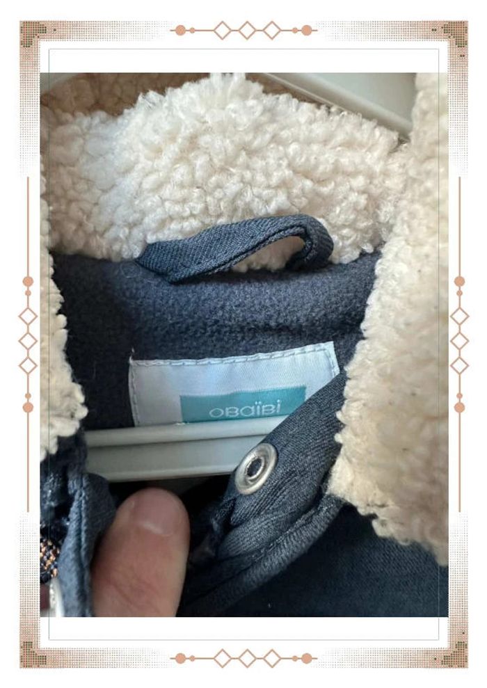 Manteau ours bleu marine obaibi 23 mois / 2 ans - photo numéro 7