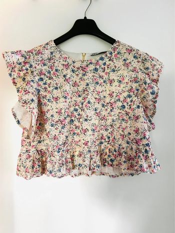 Haut top Zara à sequins liberty taille L