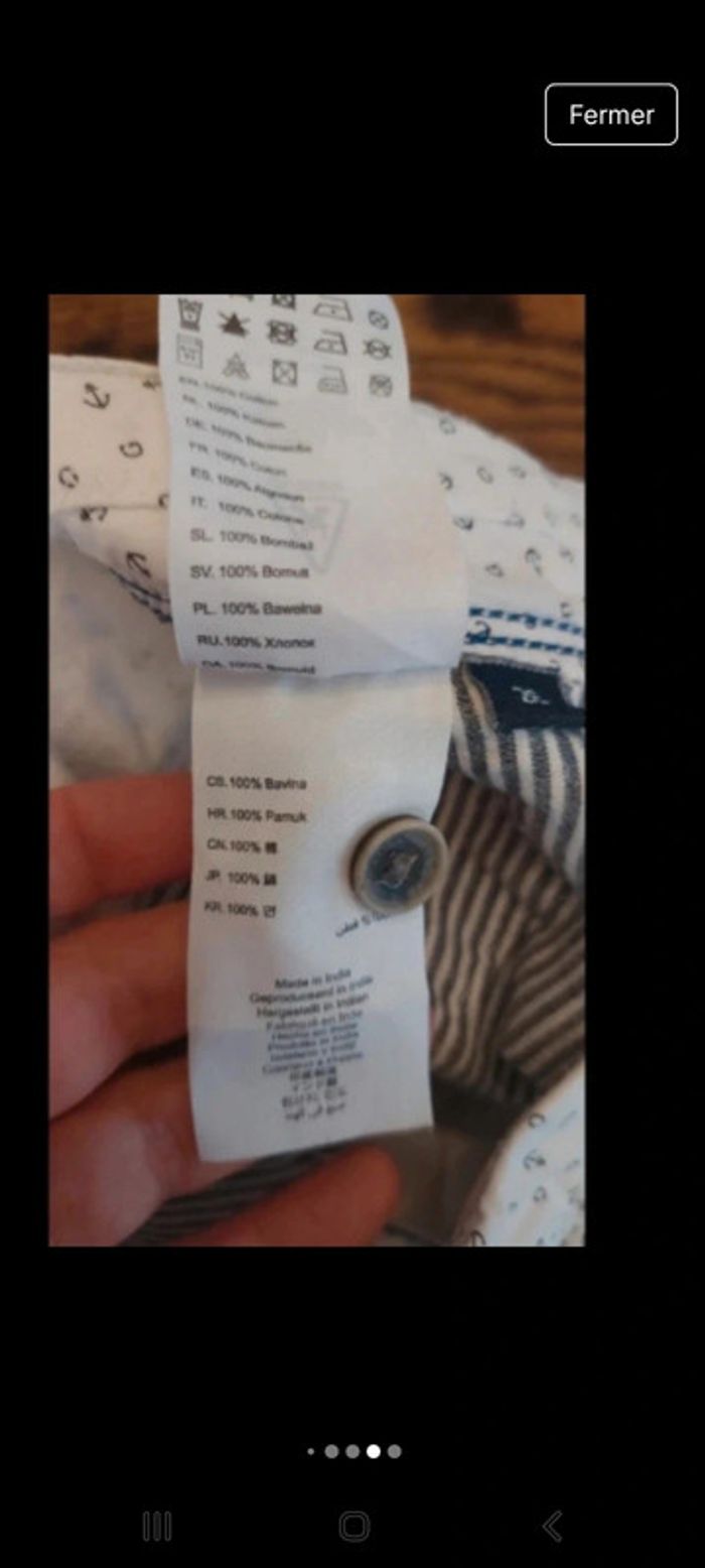 Short homme Gaastra taille 26 (fr 36) 100%coton - photo numéro 19