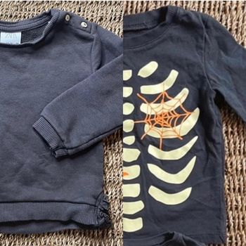 Tee-shirt Halloween + Sweat Zara