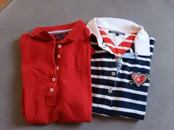 Lot de 2 polo fille xs Tommy Hilfiger