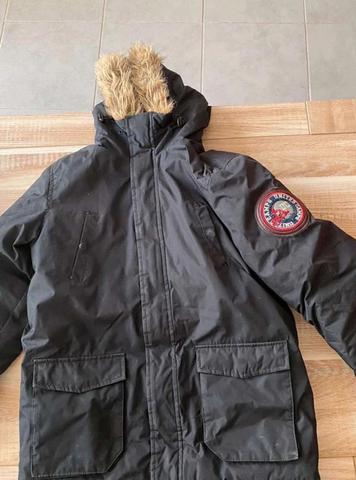 parka avec fausse fourrure camps united noir - photo numéro 5