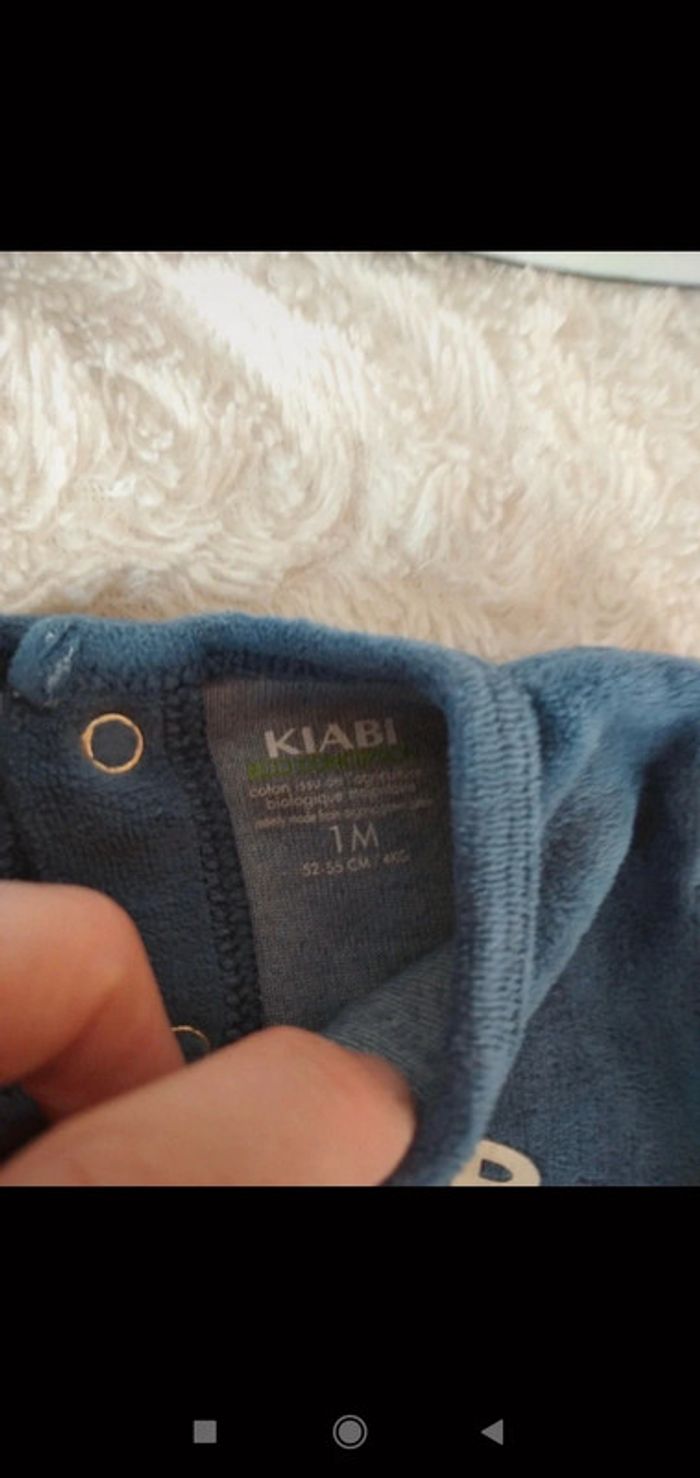 Pyjama grenouillère velours Garçon 1 mois hero like Daddy Papa Ours masqué Eco conception coton bio - photo numéro 7