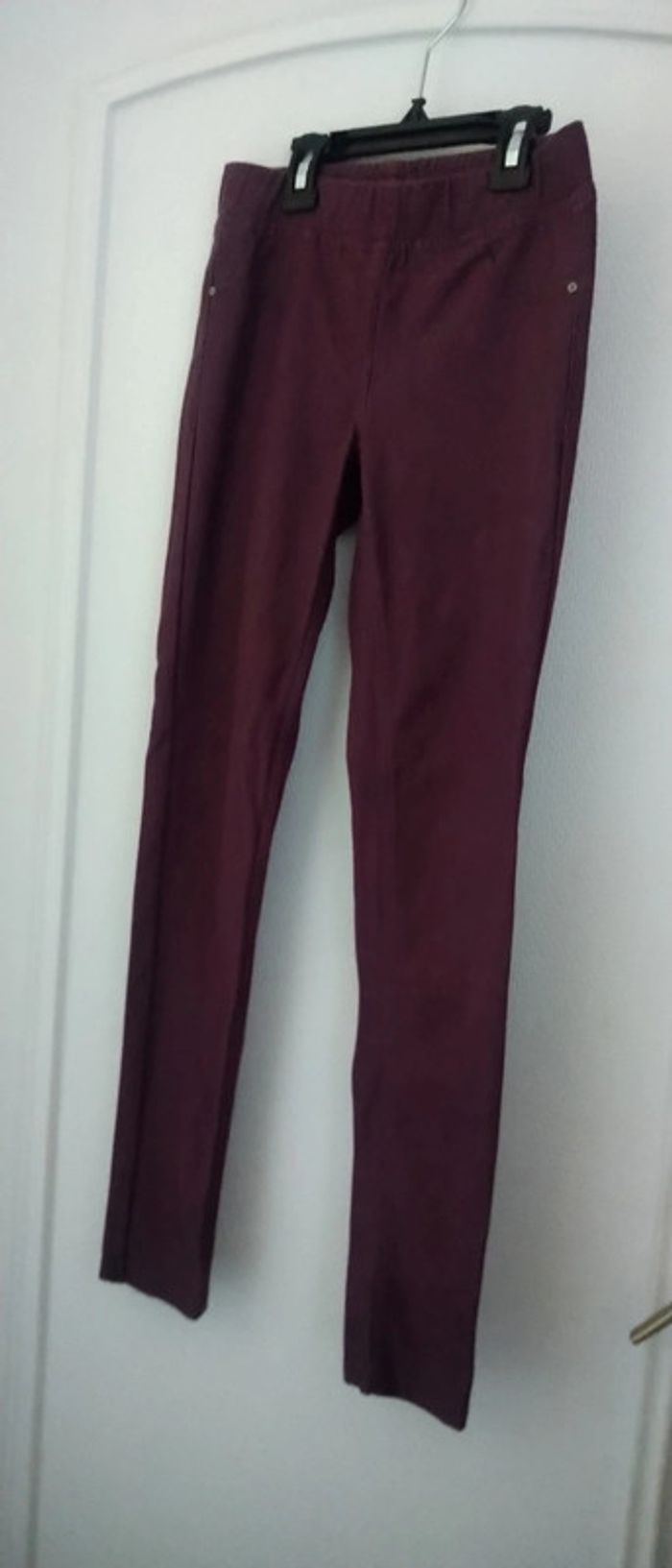 Jegging slim mauve fille 12 ans kiabi - photo numéro 2