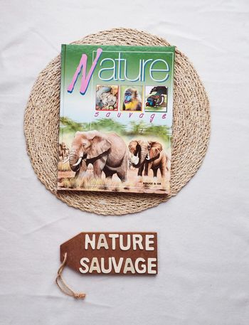 Livre 📙 nature sauvage, rouge et or